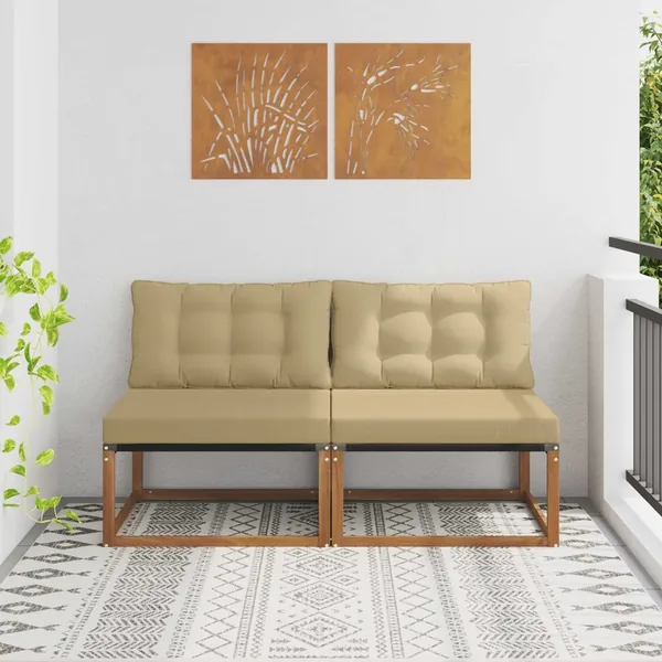 2 Pièce Sofa de milieu extérieur