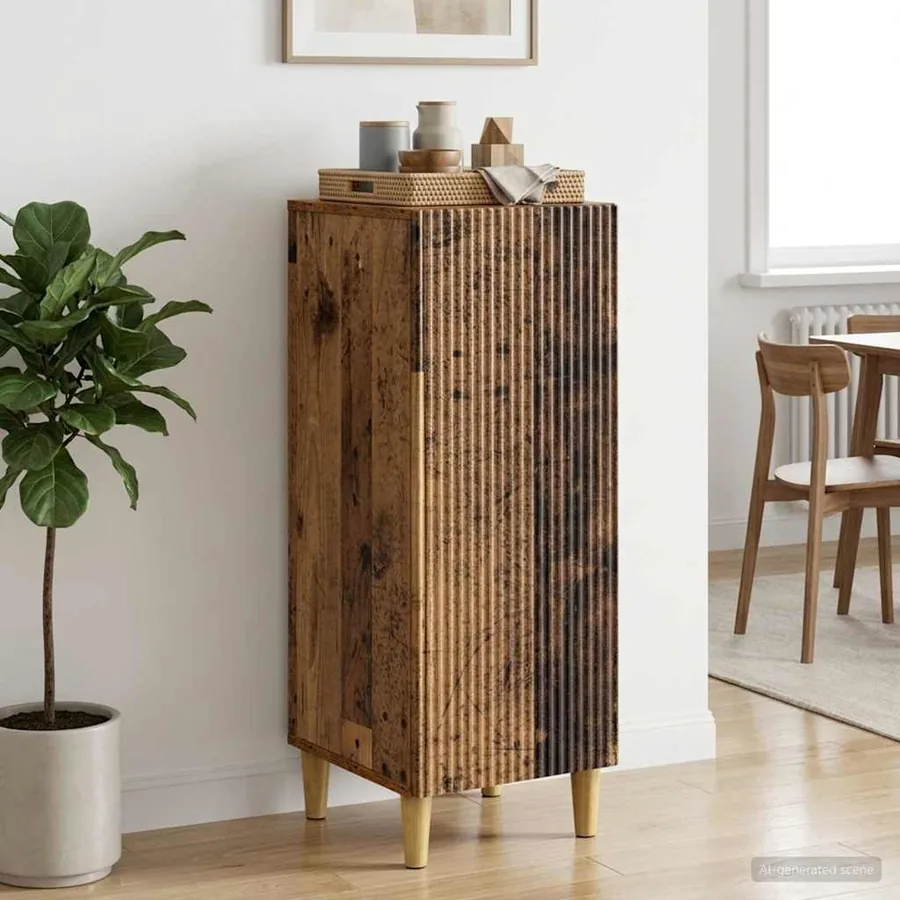 Buffet Bois ancien 33 x 34,5 x 90 cm Bois d'ingénierie
