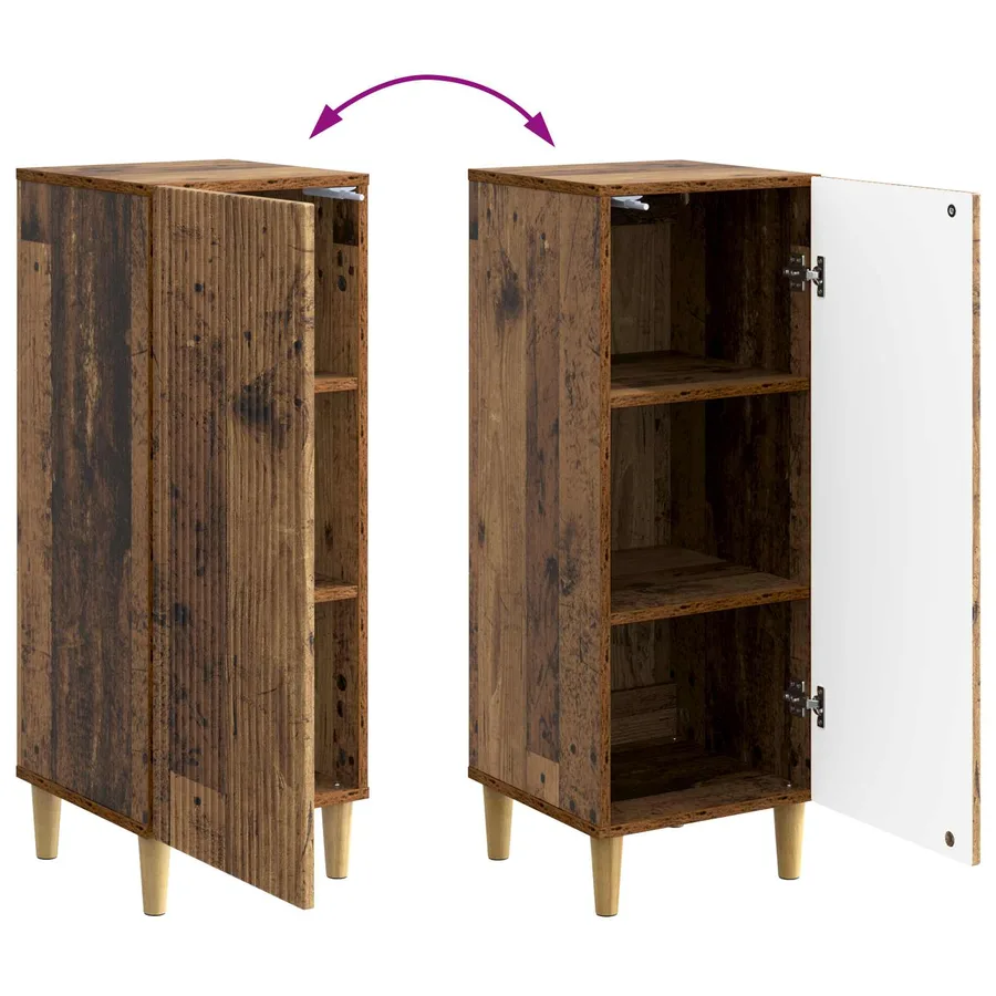 Buffet Bois ancien 33 x 34,5 x 90 cm Bois d'ingénierie - 11