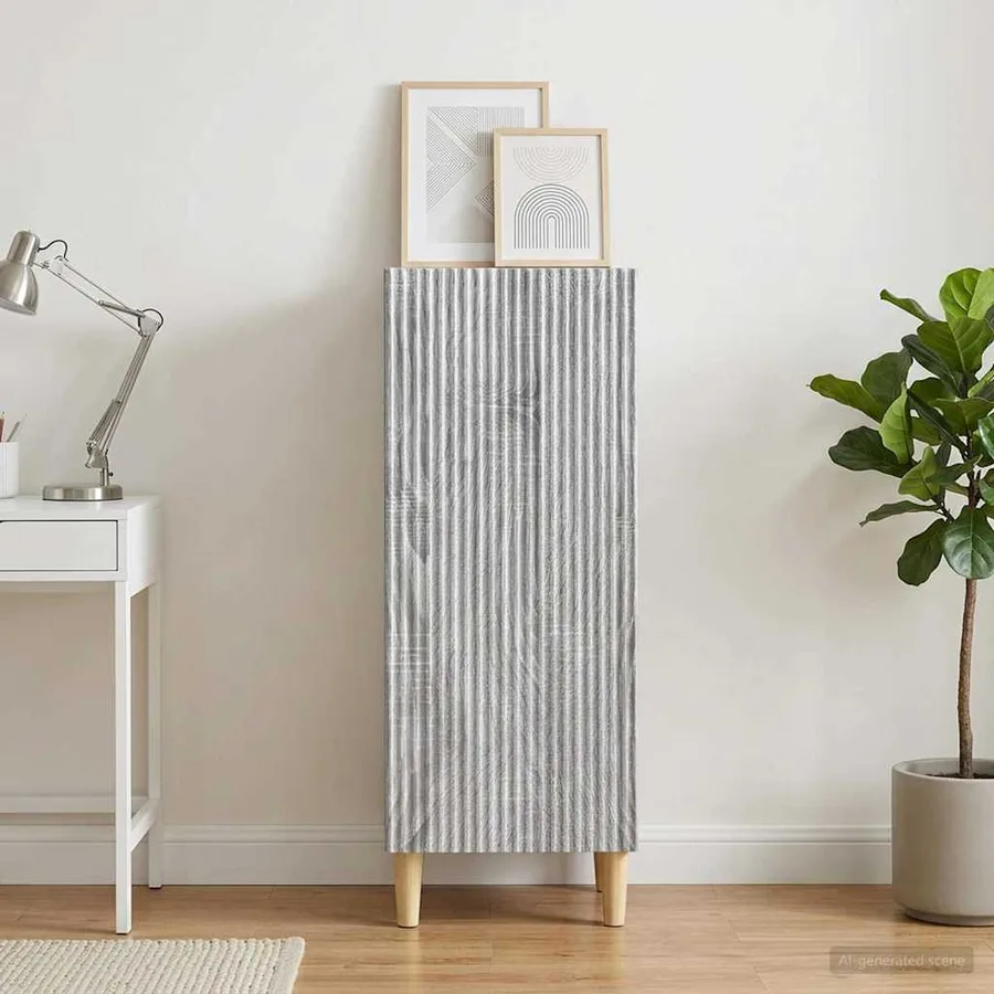 Buffet Sonoma gris 33 x 34,5 x 90 cm Bois d'ingénierie - 4