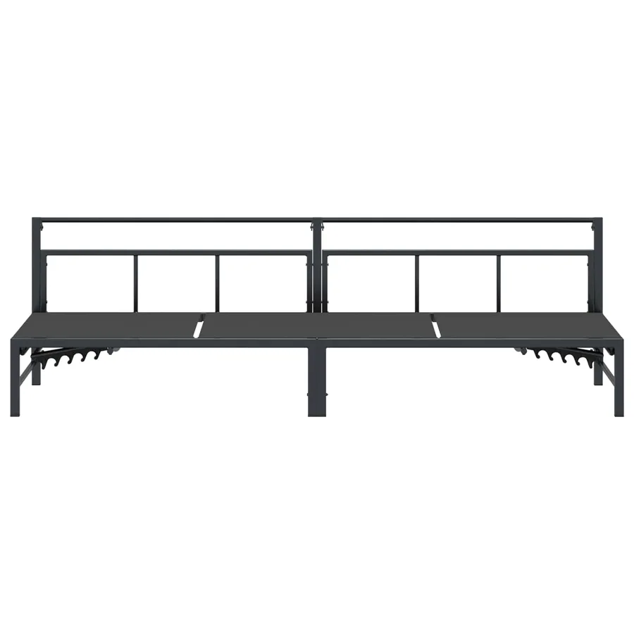 Transat Noir 200 x 62 x 59,5 cm Textilène - 4