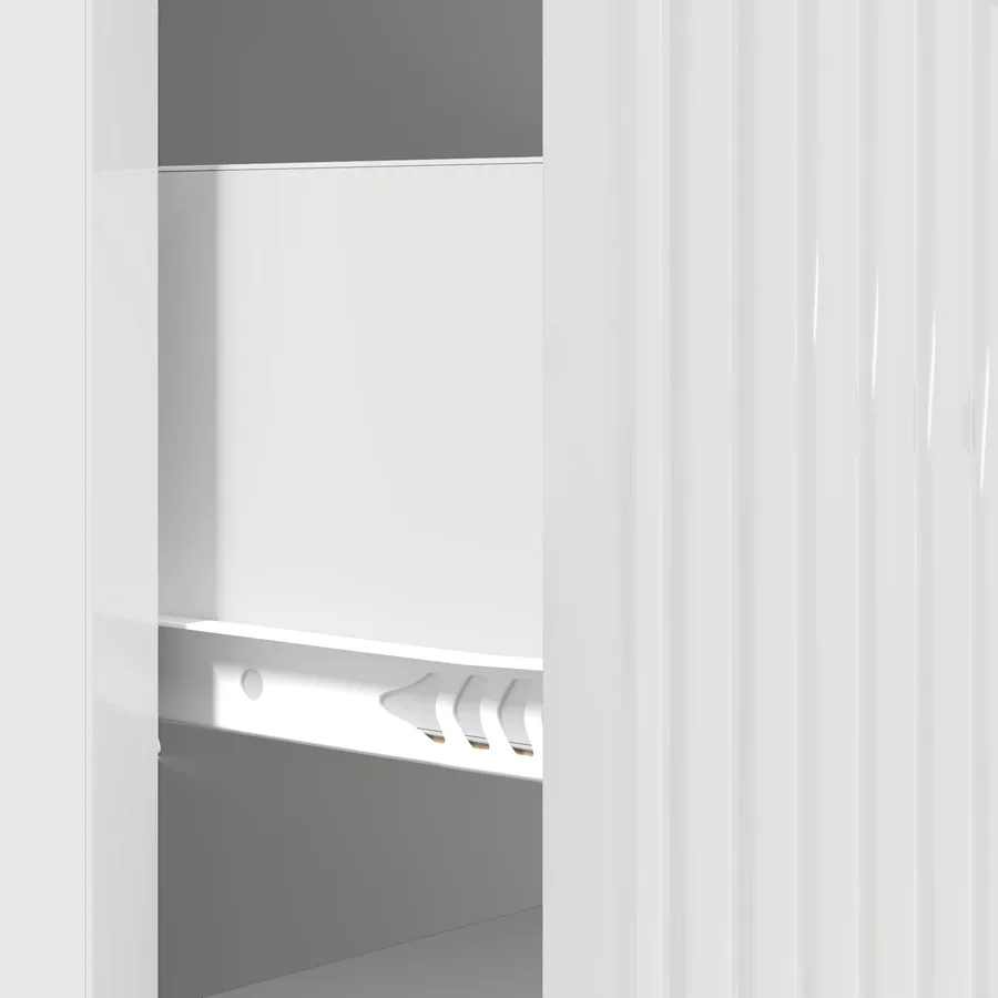 Armoire à tiroirs Blanc brillant 33 x 34,5 x 89,5 cm - 8