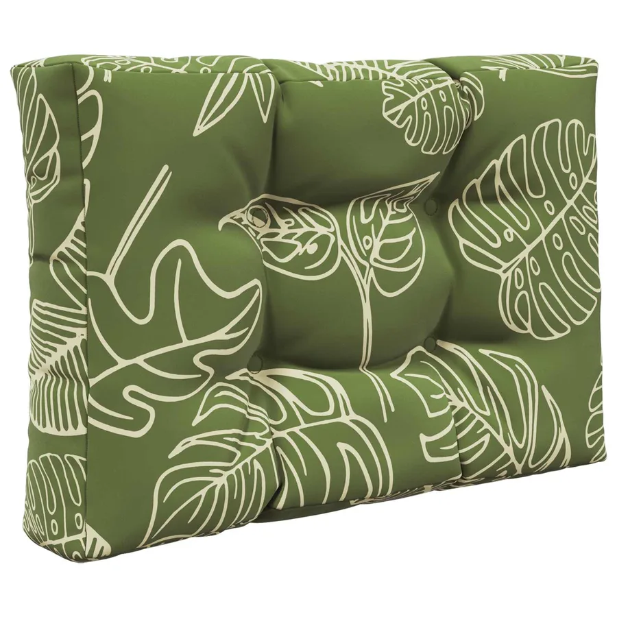 Coussin de canapé d'extérieur 2 pcs Modèle feuille Polyester - 5