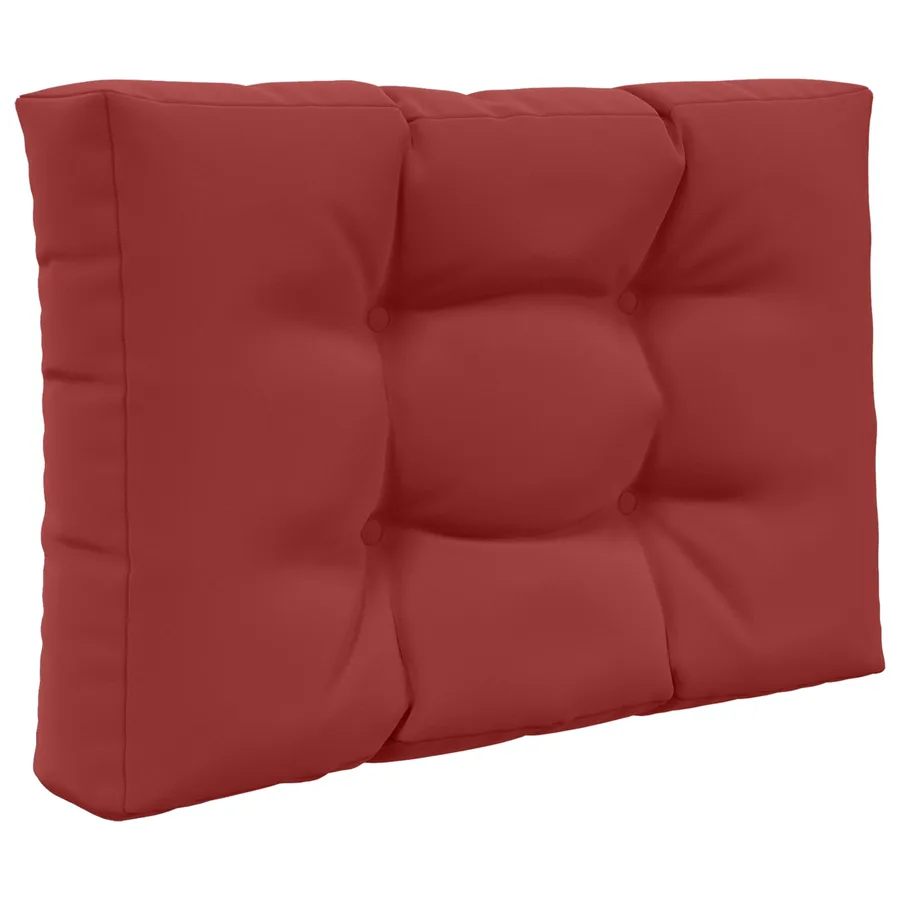 Coussin de canapé d'extérieur 2 pcs Bordeaux Polyester - 5
