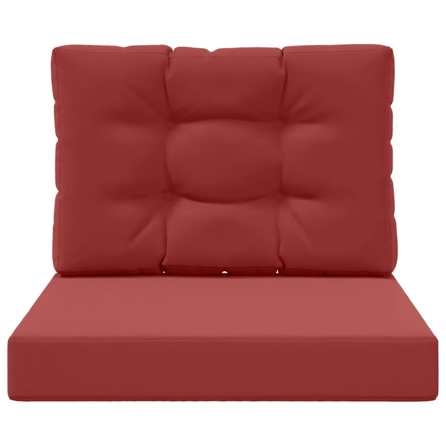 Coussin de canapé d'extérieur 2 pcs Bordeaux Polyester - 6