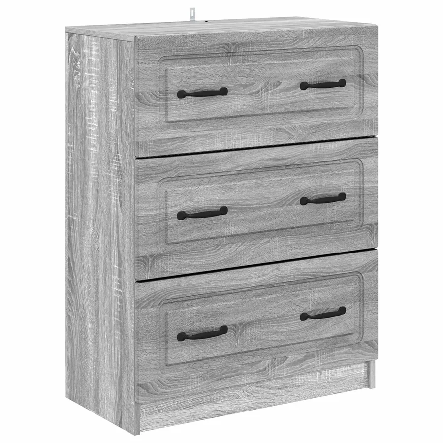 Armoire à tiroirs Sonoma gris 66 x 34,5 x 87 cm - 2
