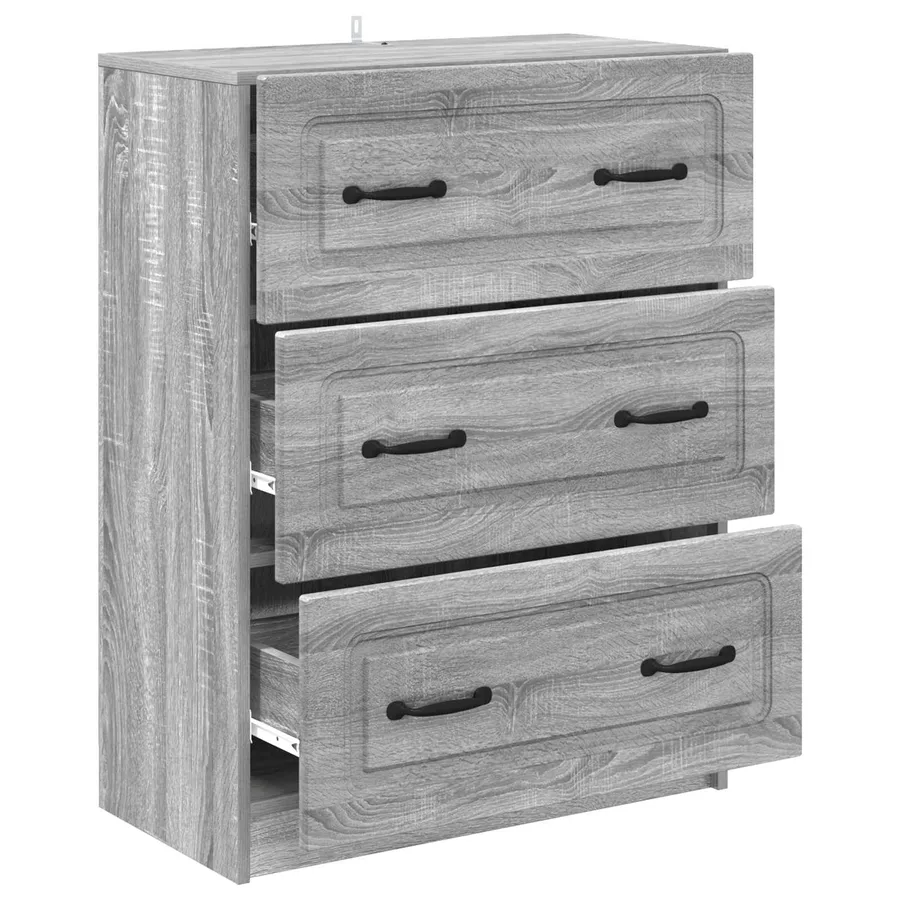 Armoire à tiroirs Sonoma gris 66 x 34,5 x 87 cm - 5