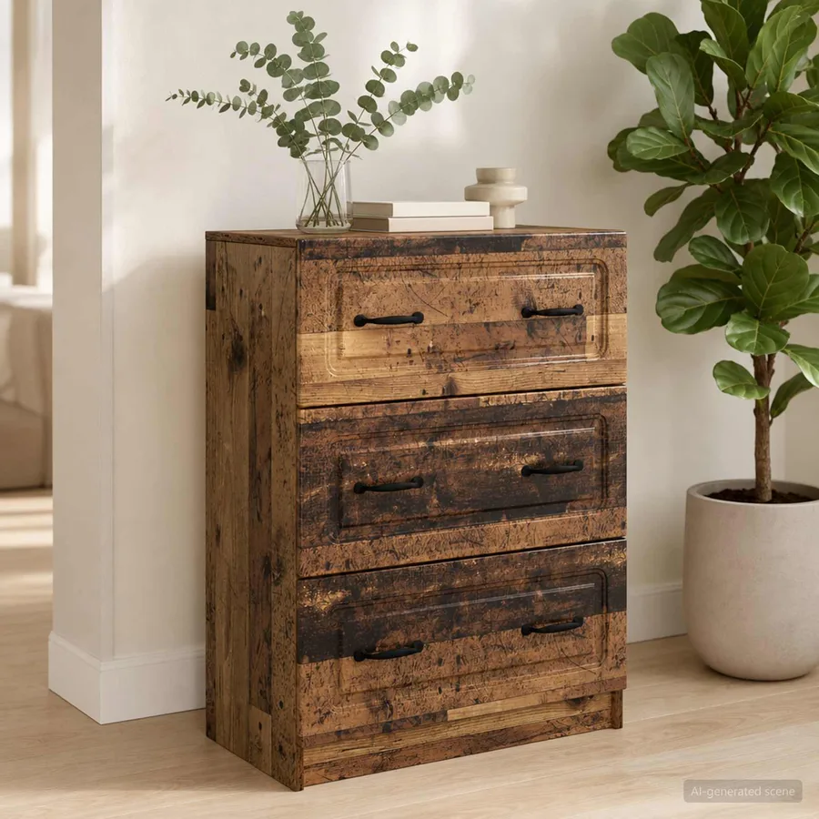 Armoire à tiroirs Bois ancien 66 x 34,5 x 87 cm - 4