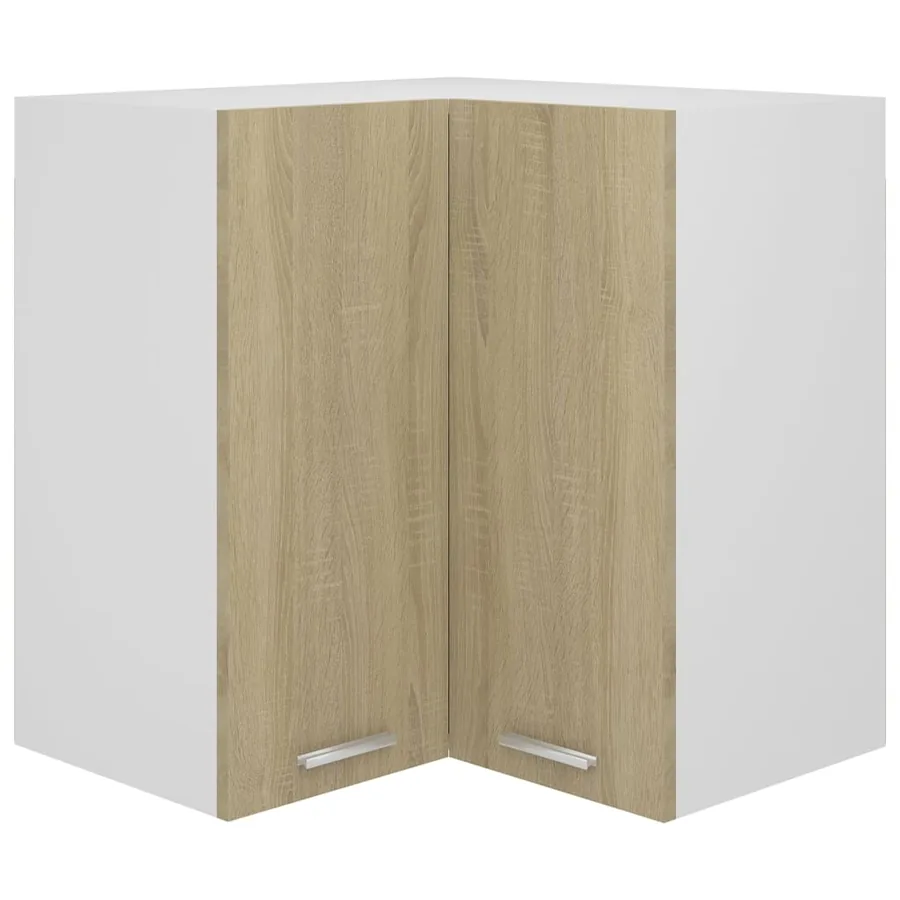Armoire d'angle suspendue "Lyon" Chêne Sonoma 57 x 57 x 60 cm Bois d'ingénierie