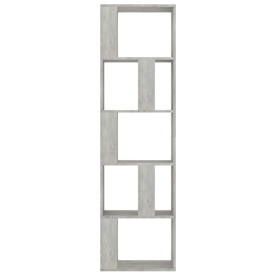 Bookcase/Room divider Concrete grey Engineered wood - 5