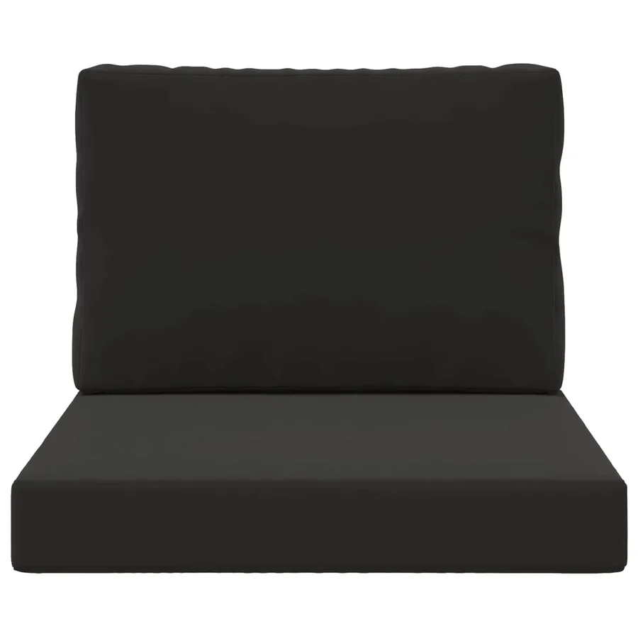 Coussin de canapé d'extérieur 2 pcs Noir Polyester - 6