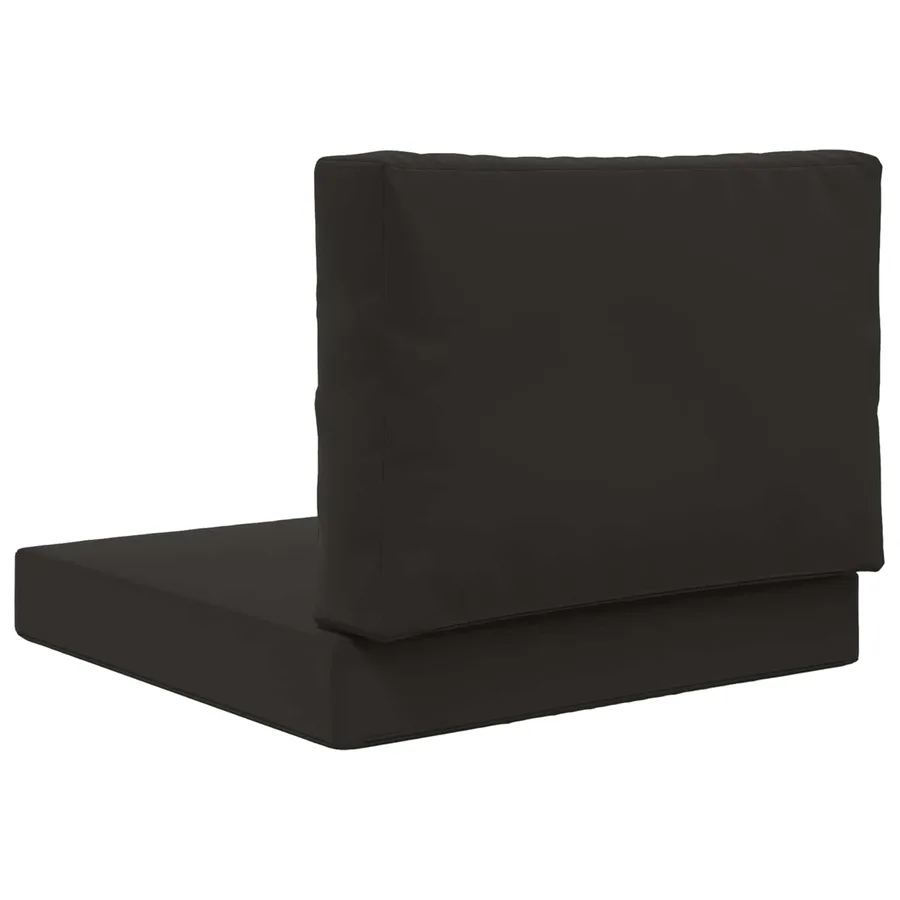 Coussin de canapé d'extérieur 2 pcs Noir Polyester - 7