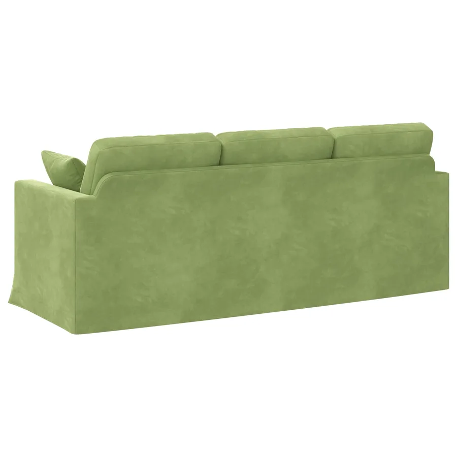 Canapé Vert clair 198 x 78 x 80 cm Velours - 6