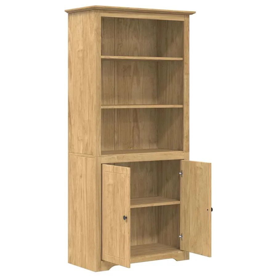 Bibliothèque BODO Marron miel 82 x 40 x 173 cm - 3