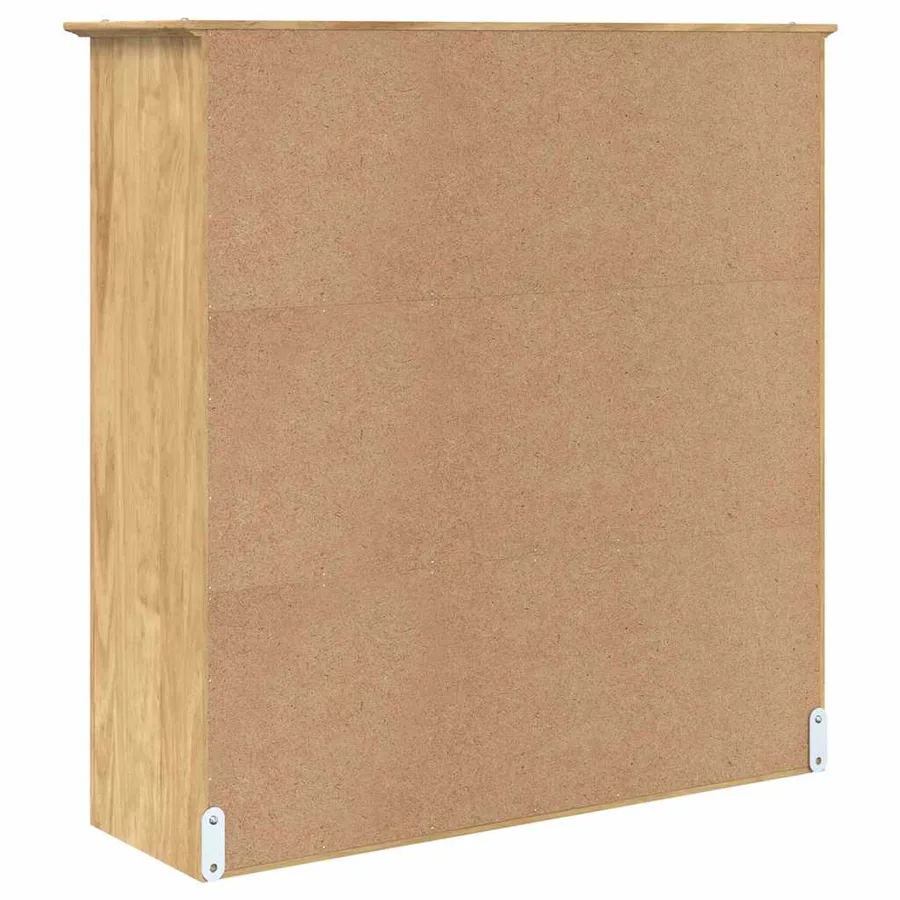 Meuble avec Portes en Verre BODO Marron miel - 6