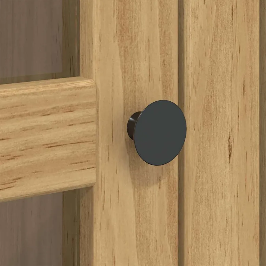 Meuble avec Portes en Verre BODO Marron miel - 7