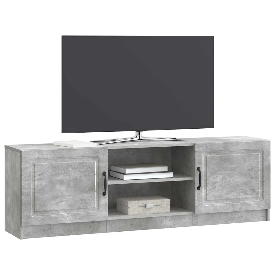 Meuble TV Gris béton 150 x 31 x 47 cm Bois d'ingénierie - 3
