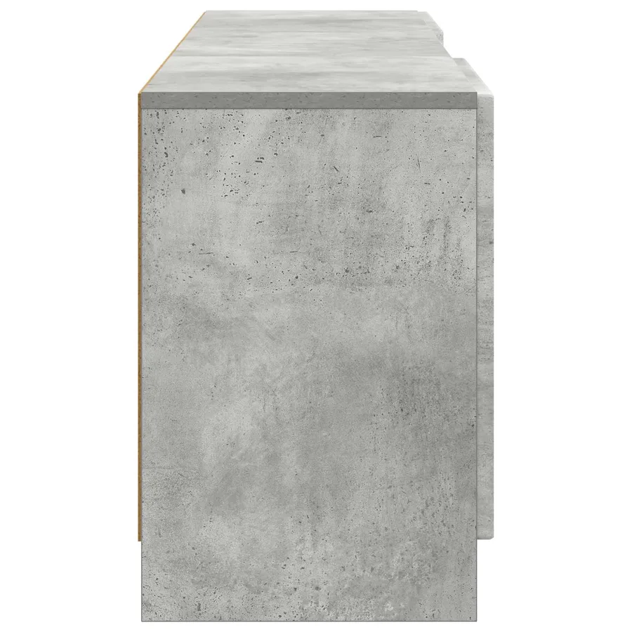 Meuble TV Gris béton 150 x 31 x 47 cm Bois d'ingénierie - 7