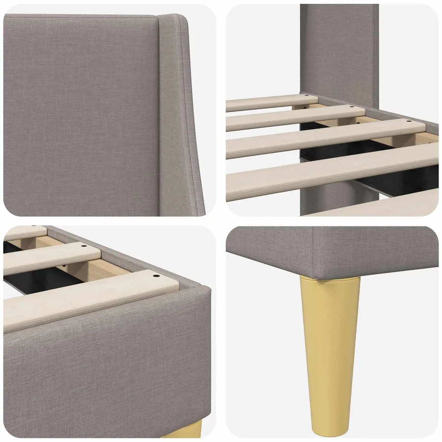 Cadre de lit Uni avec tête de lit plaque de connexion - 7