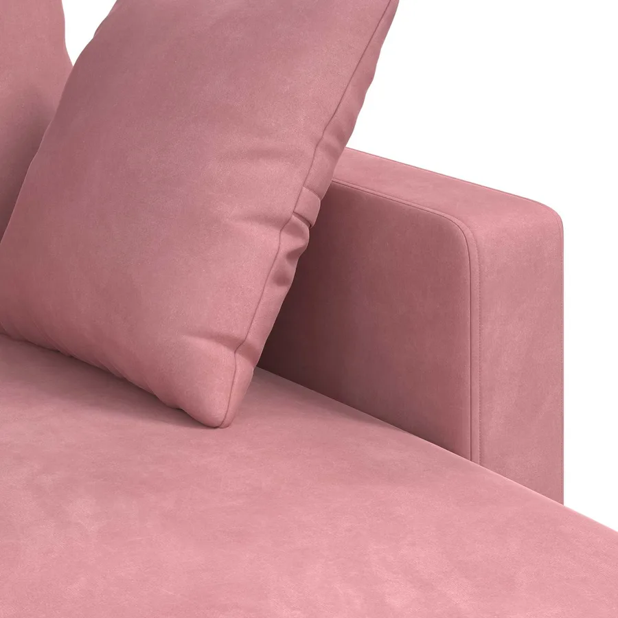 Canapé Rose 198 x 134 x 80 cm Velours - 7