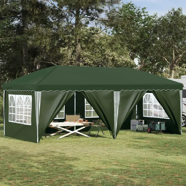 Tente de fête pop-up 575 x 288 x 245 cm Vert