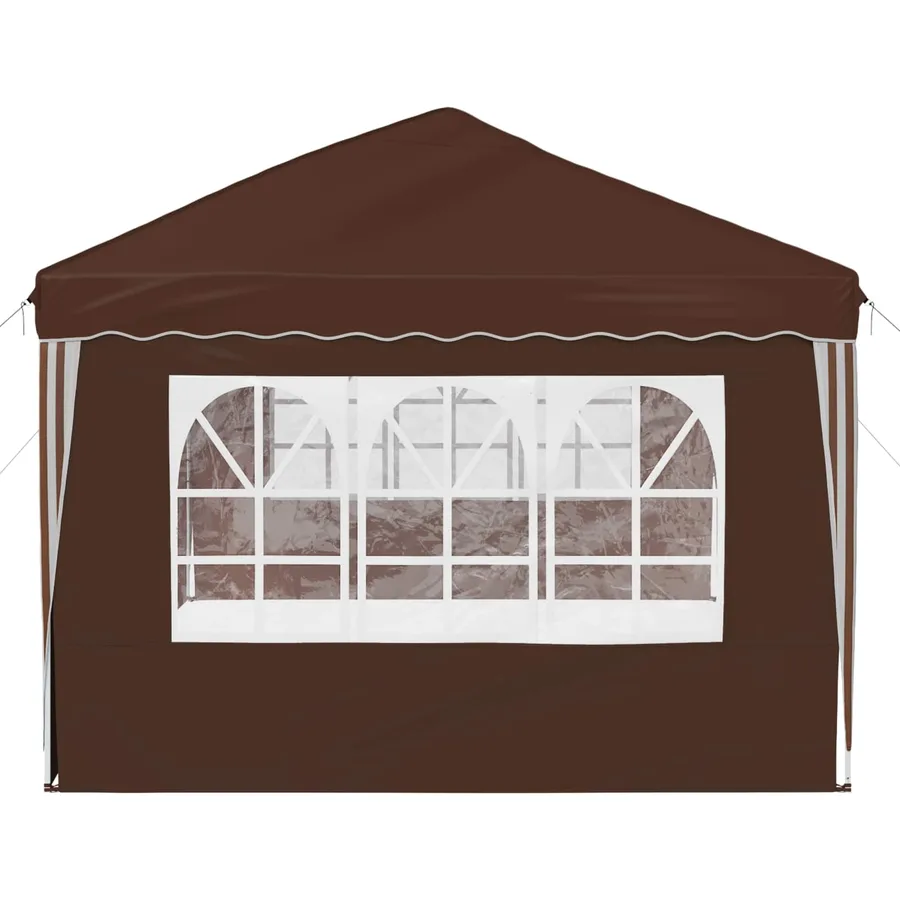Tente de fête pop-up 575 x 289 x 245 cm Marron - 6