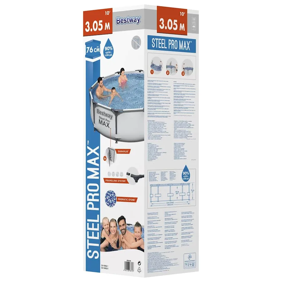 Bestway Ensemble de piscine Steel Pro MAX 305x76 cm - 3