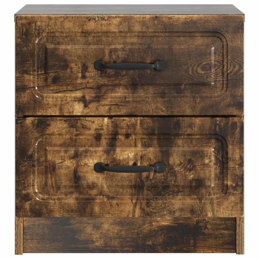 Cabinet de chevet avec tiroir Chêne fumé 43 x 34,5 x 44,5 cm - 5