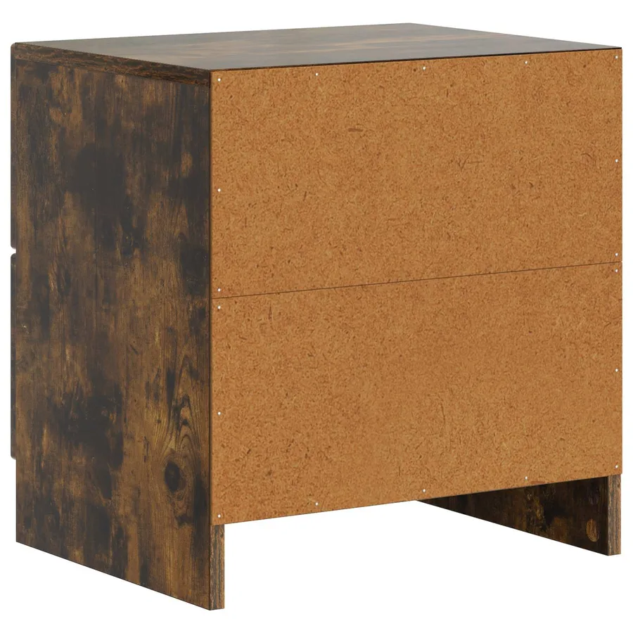 Cabinet de chevet avec tiroir Chêne fumé 43 x 34,5 x 44,5 cm - 7