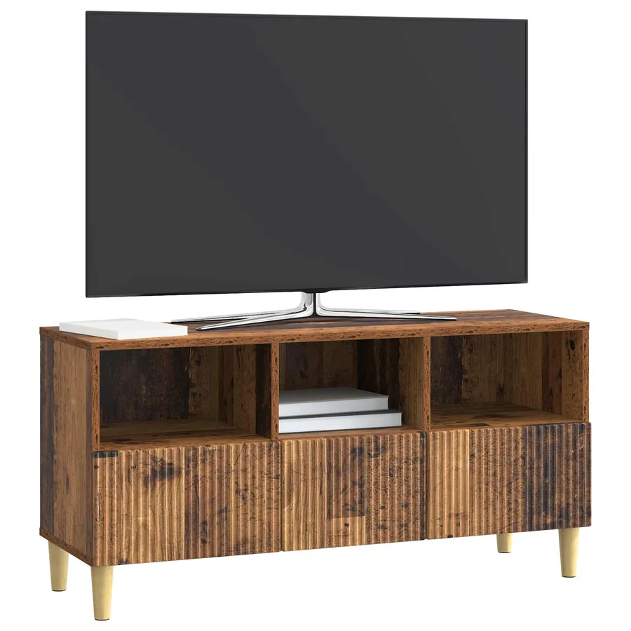 Meuble TV Bois ancien 102 x 34,5 x 50 cm Bois d'ingénierie - 3