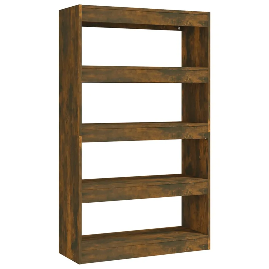 Bookcase/Room divider Smoked oak Engineered wood - 2