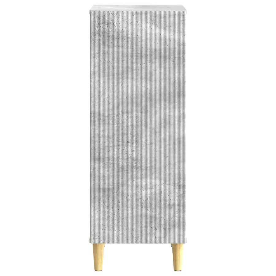 Buffet Gris béton 33 x 34,5 x 90 cm Bois d'ingénierie - 6