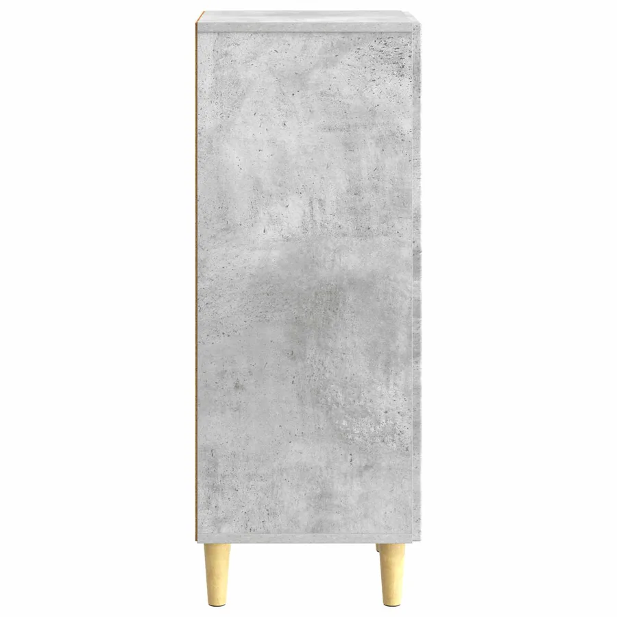 Buffet Gris béton 33 x 34,5 x 90 cm Bois d'ingénierie - 7
