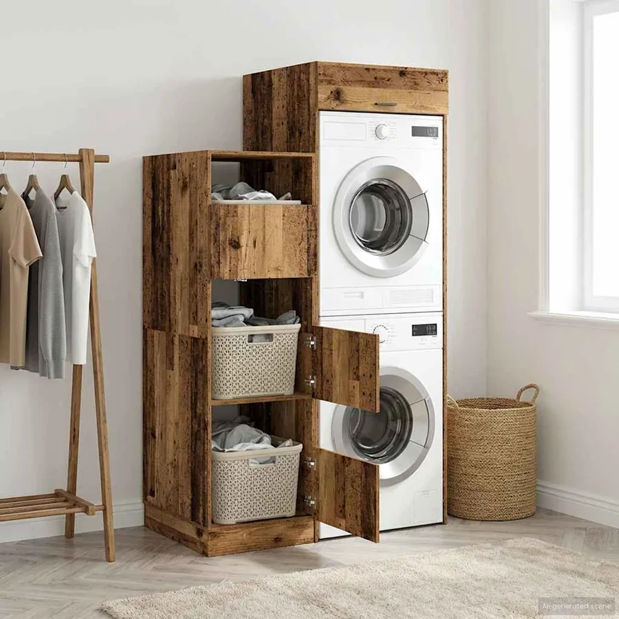 Ensemble de meubles de rangement pour la buanderie 2 pc