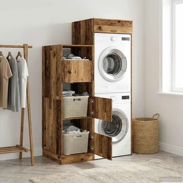 Ensemble de meubles de rangement pour la buanderie 2 pc