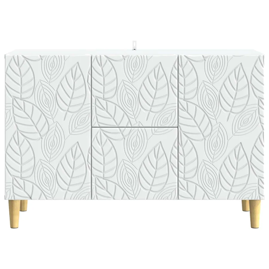 Buffet Blanc 89 x 34,5 x 60 cm Bois d'ingénierie - 5