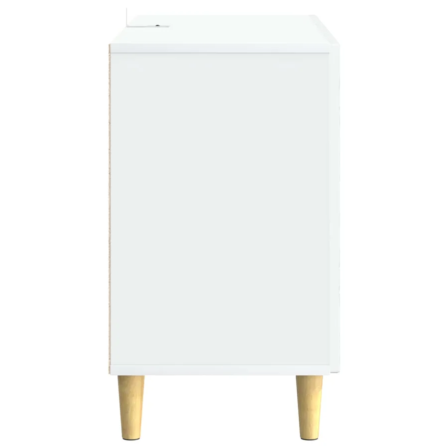 Buffet Blanc 89 x 34,5 x 60 cm Bois d'ingénierie - 6
