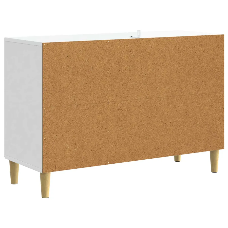 Buffet Blanc 89 x 34,5 x 60 cm Bois d'ingénierie - 7