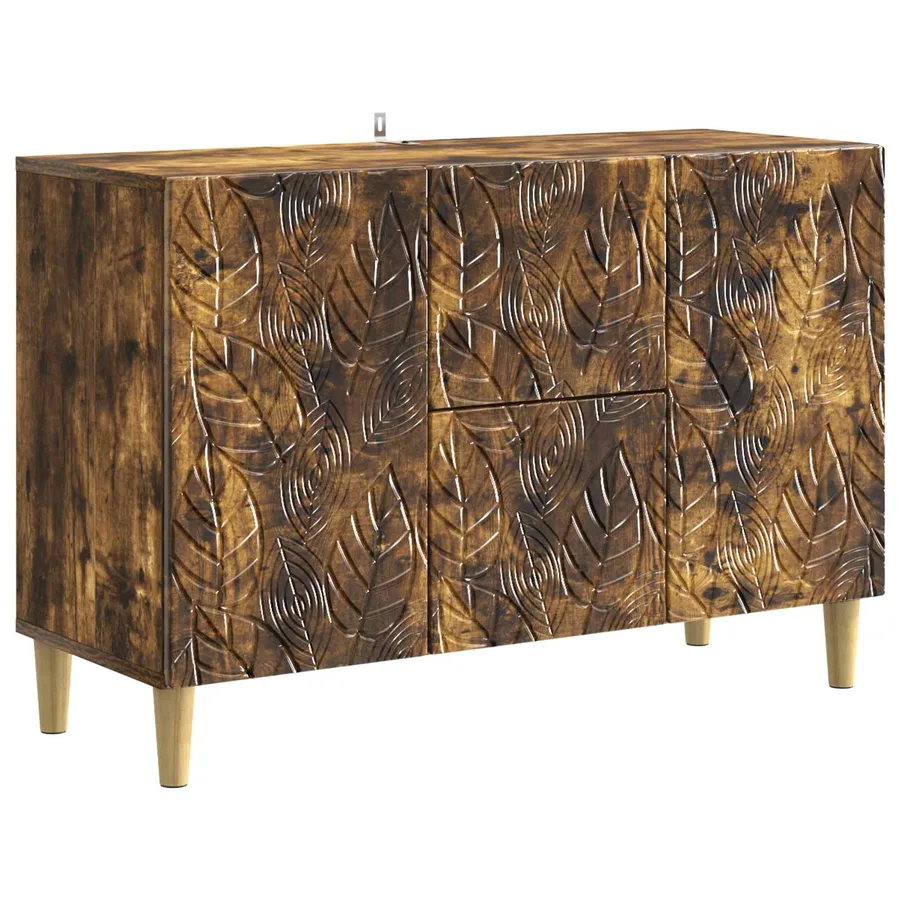 Buffet Chêne fumé 89 x 34,5 x 60 cm Bois d'ingénierie - 2