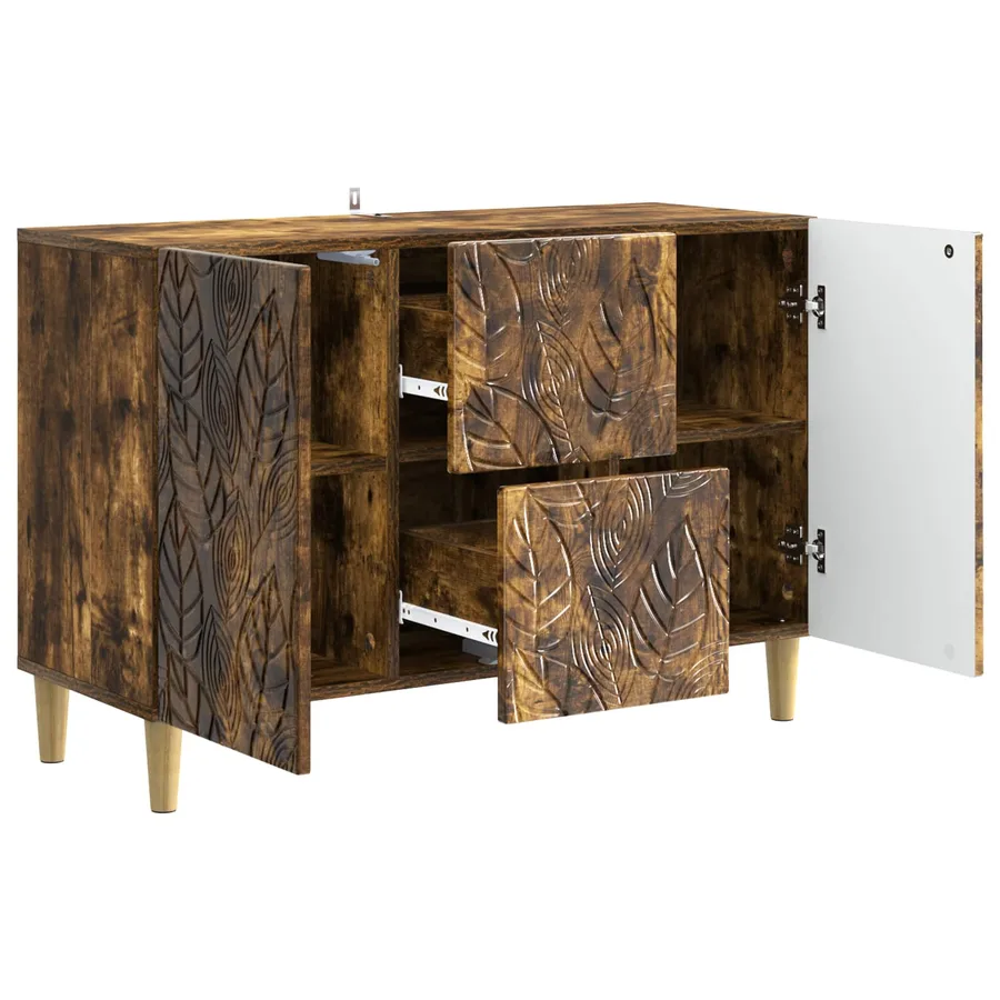 Buffet Chêne fumé 89 x 34,5 x 60 cm Bois d'ingénierie - 4