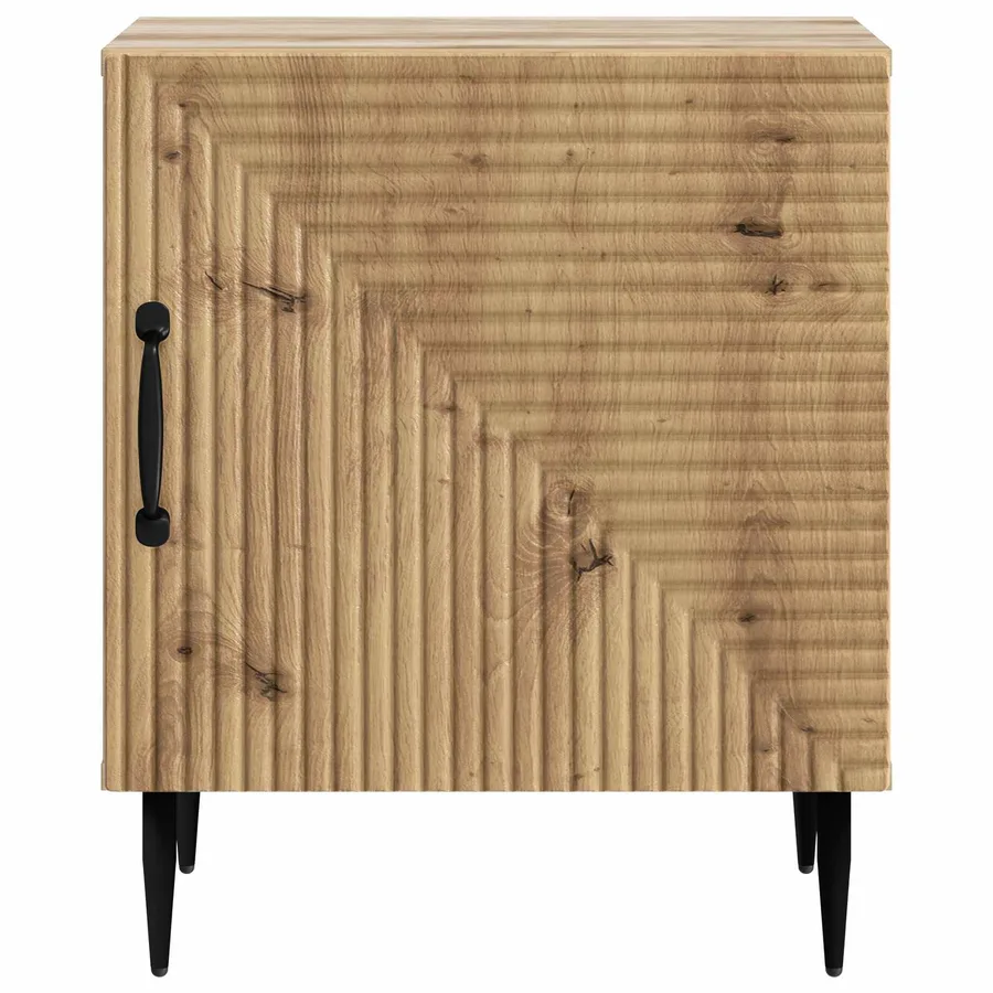 Cabinet de chevet 2 pc Chêne artisanal 43 x 34,5 x 50 cm - 7