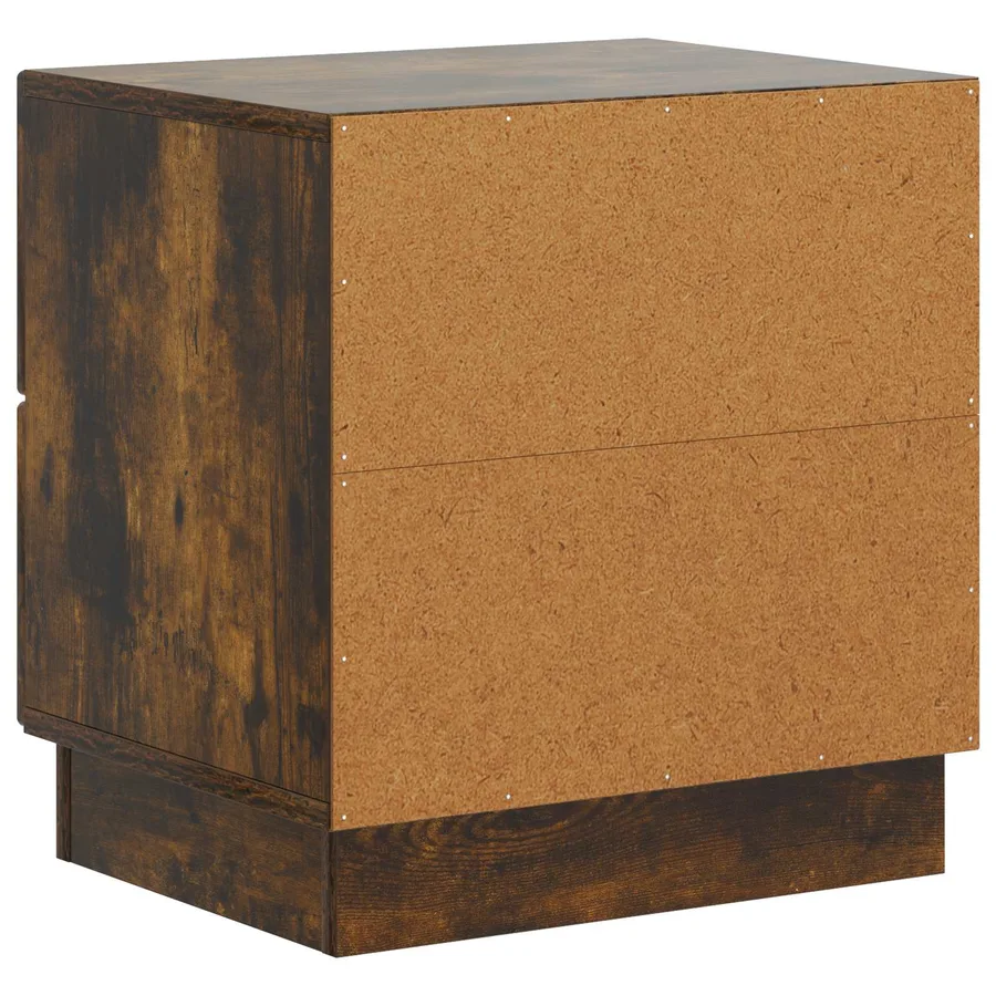 Cabinet de chevet 2 pcs Chêne fumé 43 x 34,5 x 44,5 cm - 9