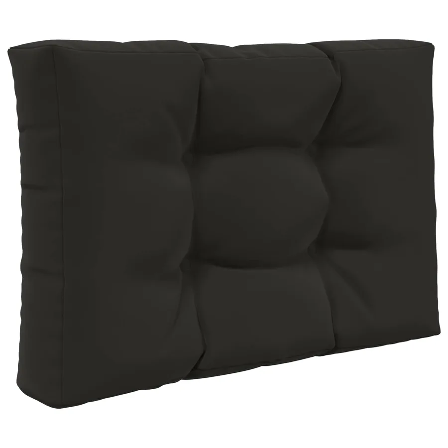 Coussin de canapé d'extérieur 2 pcs Noir Polyester - 5