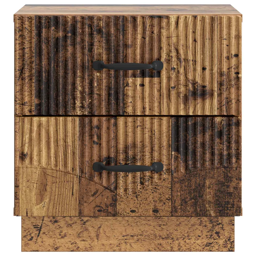 Cabinet de chevet 2 pcs Bois ancien 43 x 34,5 x 44,5 cm - 7