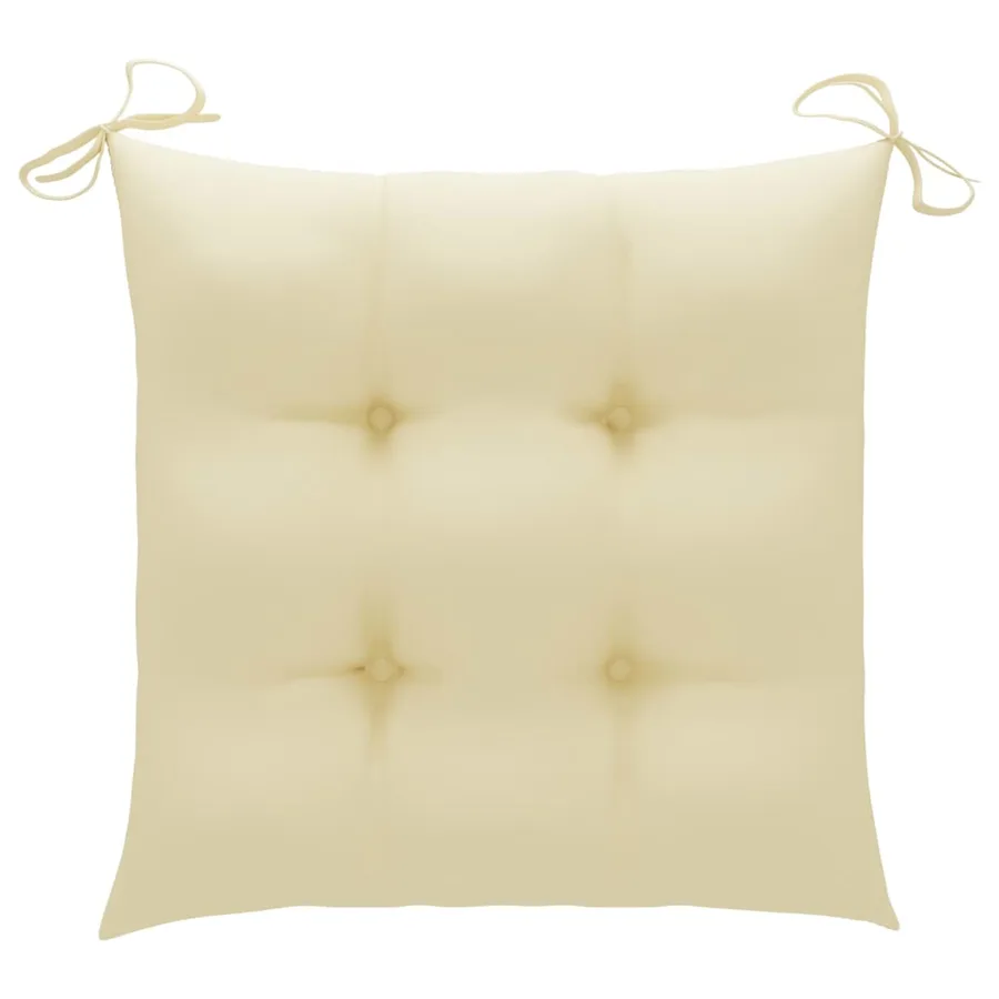 Ensemble à manger d'extérieur pliable 5pcs avec coussins Bambou - 11