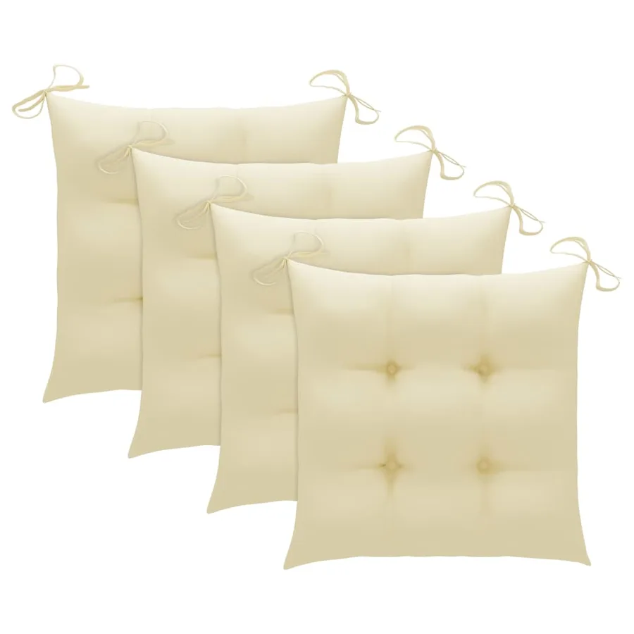 Ensemble à manger d'extérieur pliable 5pcs avec coussins Bambou - 8