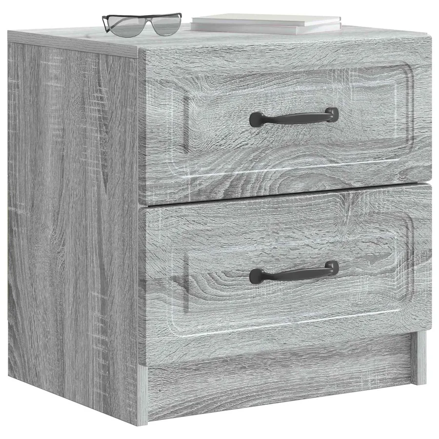 Cabinet de chevet avec tiroir Sonoma gris 43 x 34,5 x 44,5 cm - 3