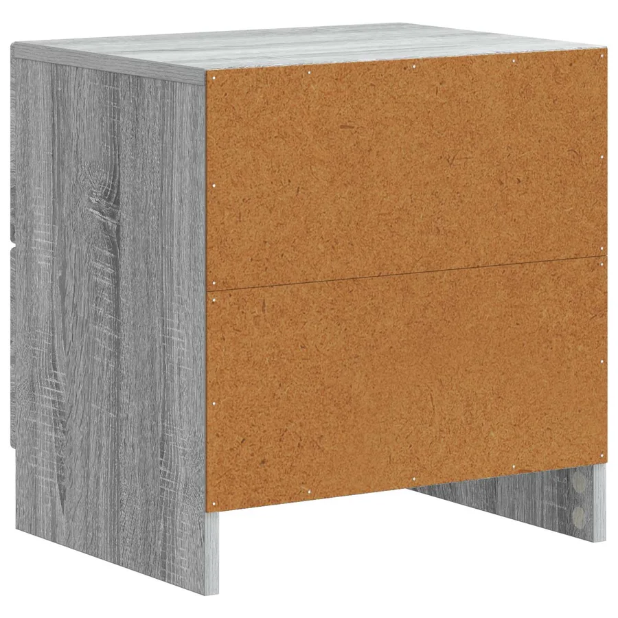 Cabinet de chevet avec tiroir Sonoma gris 43 x 34,5 x 44,5 cm - 7