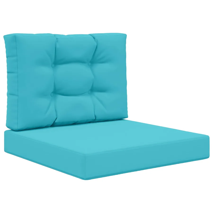 Coussin de canapé d'extérieur 2 pcs Turquoise Polyester - 2