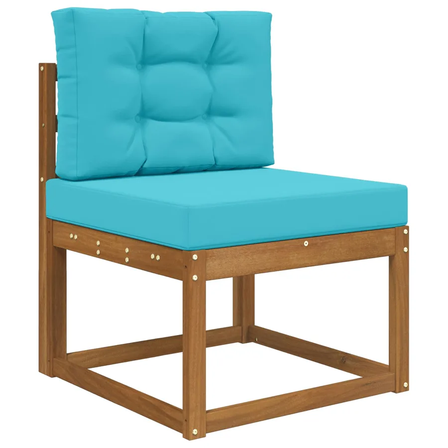 Coussin de canapé d'extérieur 2 pcs Turquoise Polyester - 3